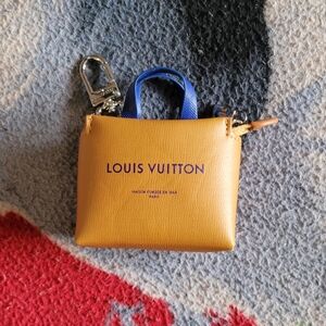 Fashion  Yellow Mini Bag with Blue Handl Mini Chopper Bag Charms